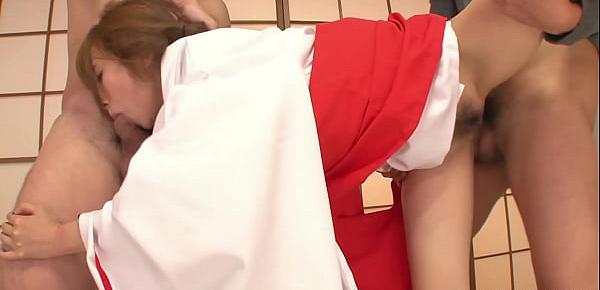  Japanese housewife, Yui Misaki had very intense multiple orgasms, uncensored